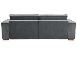 Sofa 2-Sitzer mit Auszugsbett rechts, Longchair links »Cumello«, anthrazit