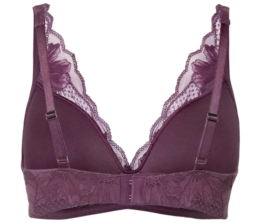 Softschalen-BH, aubergine