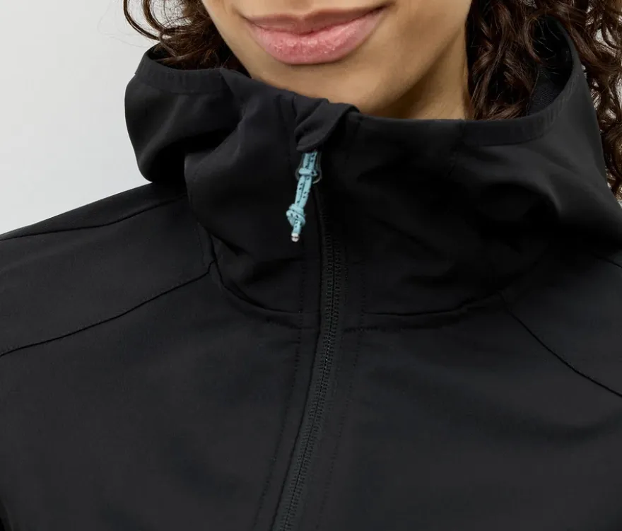 Softshelljacke, schwarz