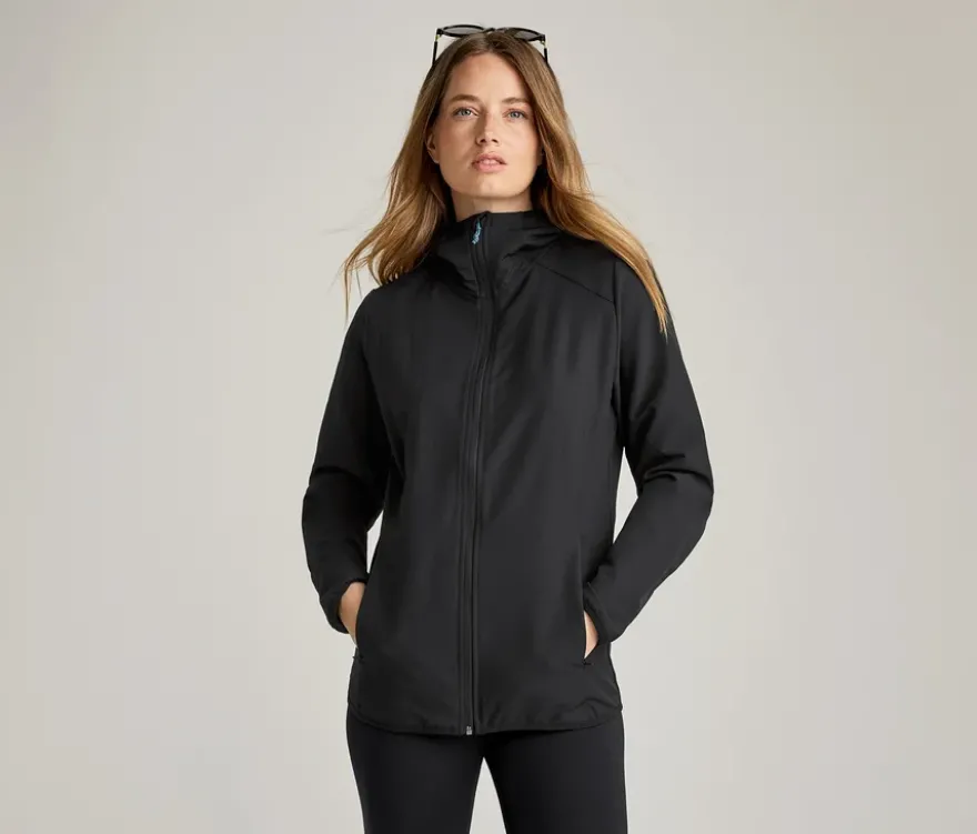 Softshelljacke, schwarz