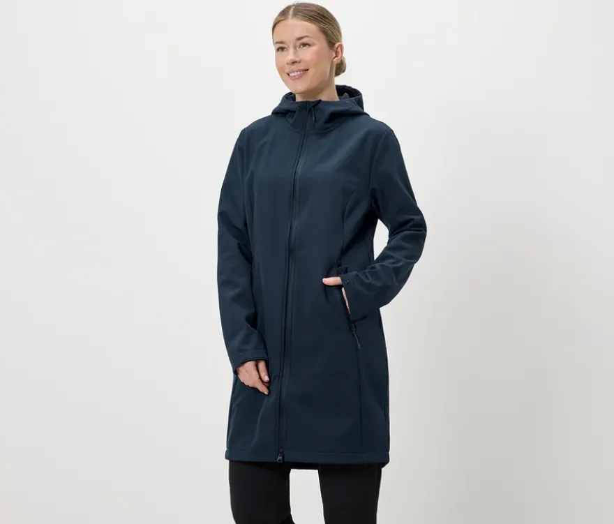 Softshellmantel, navy