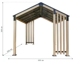 Sojag Pavillon mit Stahldach