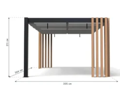 Sojag Pavillon mit Stoffdach