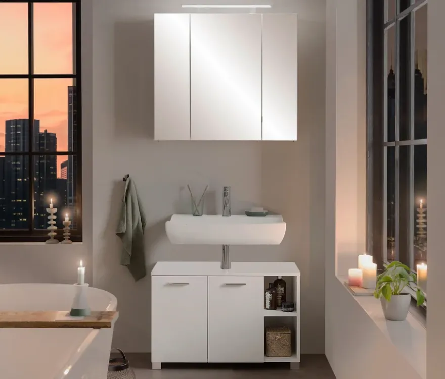 Spiegelschrank »Dorina« mit Licht, 80 cm