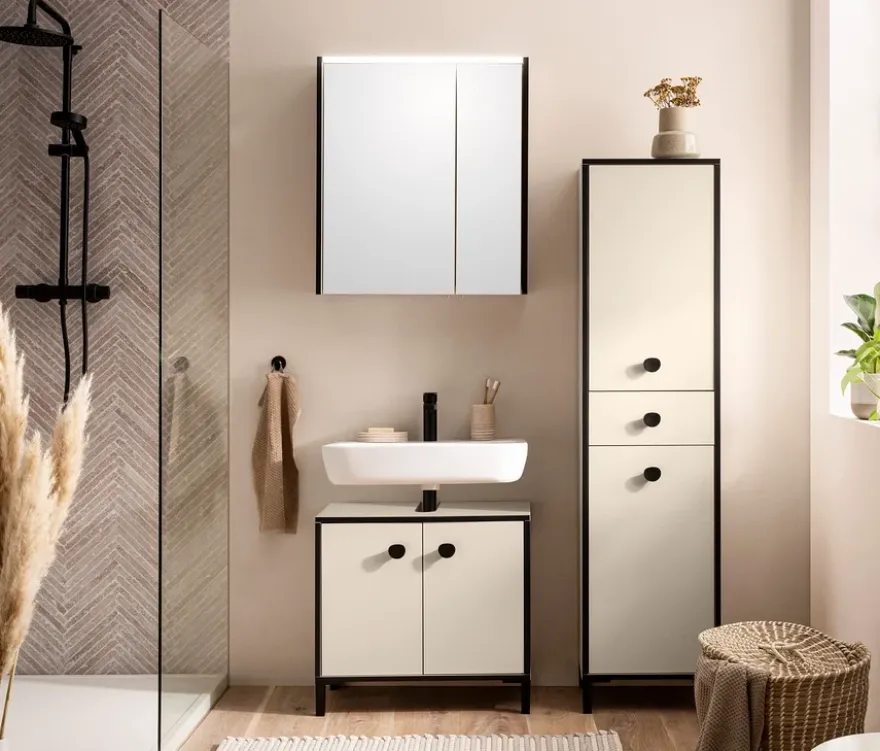 Spiegelschrank »Edda«, cremebeige