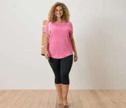 3/4-Sportleggings »ActiveSoft«, schwarz