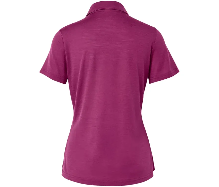 Sport-Poloshirt mit Merinowolle, pink