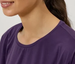 3/4-Sportshirt, lila