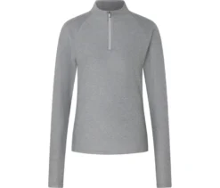 Sportshirt mit Half-Zip, grau