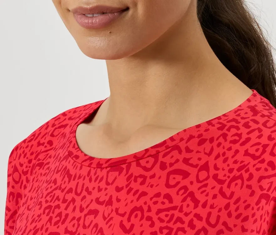 3/4-Sportshirt, rot