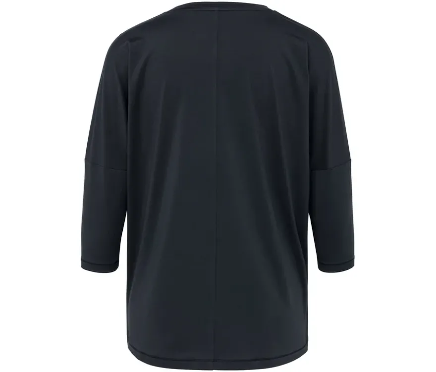 3/4-Sportshirt, schwarz