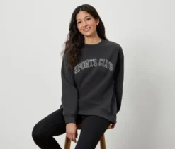 Sport-Sweatshirt, anthrazit