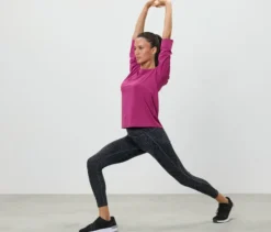 Sporttight, grau-schwarz