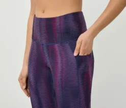 Sporttight, pflaume/lavendel