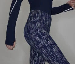 Sporttight, silberfarben reflektiv