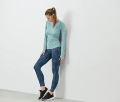 Sporttight, silberfarben reflektierend