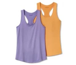 2 Sport-Tops, flieder und orange