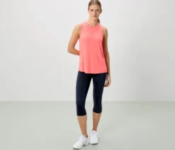 2 Sport-Tops, korallenrot, pfirsich