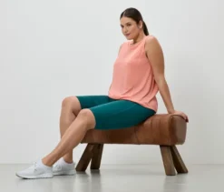 2 Sport-Tops, korallenrot, pfirsich