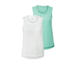 2 Sporttops, mint und weiß