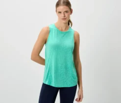 2 Sport-Tops, navy/türkis