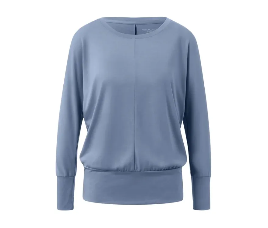 Sport-und-Yogashirt, blau