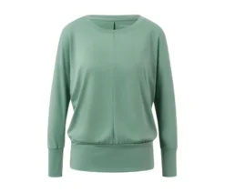 Sport-und-Yogashirt, salbeigrün