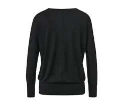 Sport-und-Yogashirt, schwarz