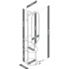 Standgarderobe mit großem Spiegel