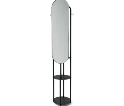 Standgarderobe mit großem Spiegel