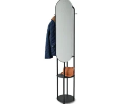 Standgarderobe mit großem Spiegel