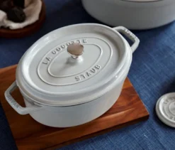 STAUB Bräter »Cocotte 33«, weiß, ca. 6,7 l