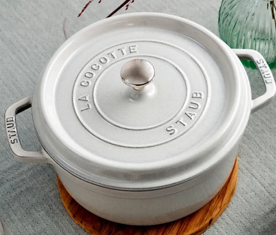 STAUB »Cocotte 24«, weiß, ca. 3,7 l