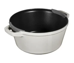 STAUB Gusseisen-Kochtopfset »Stackable«, weißer Trüffel