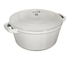 STAUB Gusseisen-Kochtopfset »Stackable«, weißer Trüffel