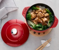 STAUB Reis-Cocotte, 16 cm, rund, rot