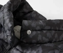 Steppjacke, Leo-Alloverprint