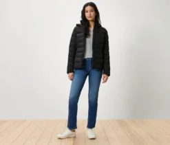 Steppjacke, schwarz