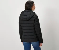Steppjacke, schwarz