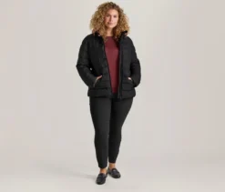 Steppjacke, schwarz