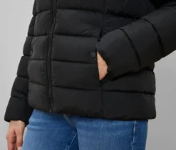 Steppjacke, schwarz