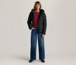 Steppjacke, schwarz