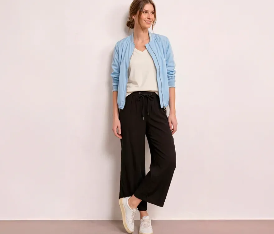 Street One 7/8-Culotte, schwarz