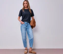 Street One Kurzarmshirt, navy