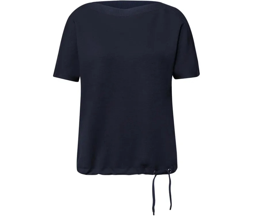 Street One Kurzarmshirt, navy