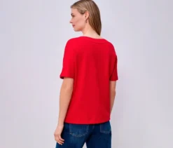 Street One Kurzarmshirt, rot