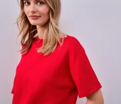Street One Kurzarmshirt, rot