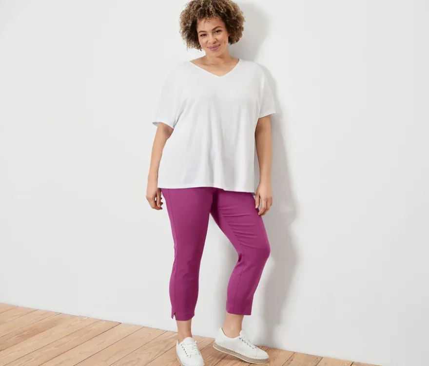 7/8-Stretchhose, berry