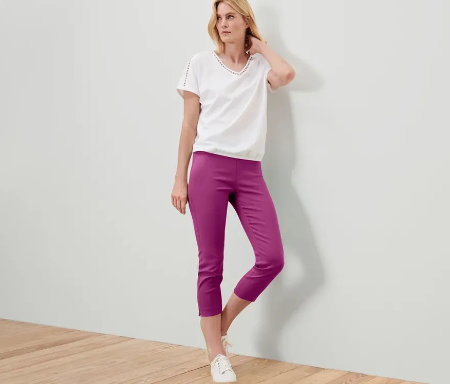 7/8-Stretchhose, berry