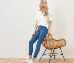 Stretchhose, blau